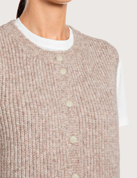 REPLAY Gilet Femme Sans Manches Beige C0A2 - 3