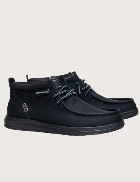 Hey Dude Chaussures Homme Montantes Wally Mid GripR Classic Noir