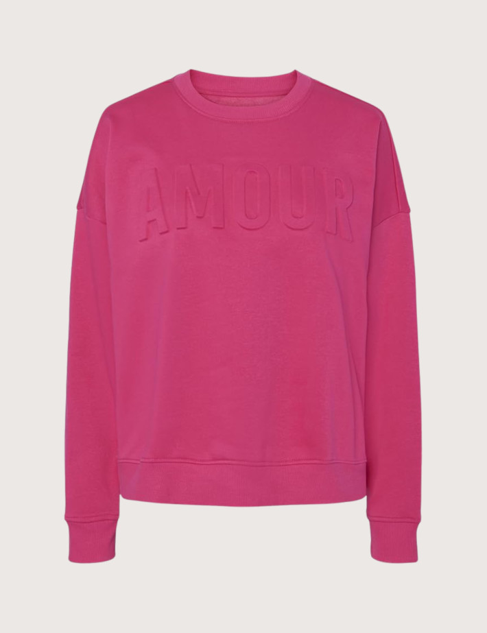 PIECES Sweat Femme Tulip Fuschia Amour