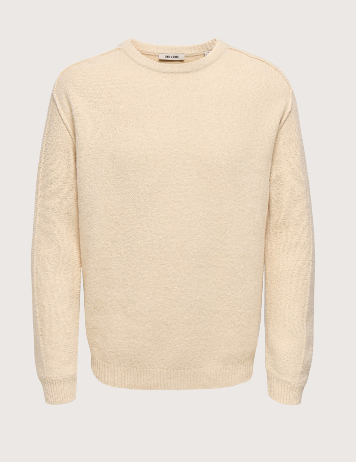 Only & Sons Pull Homme James Beige
