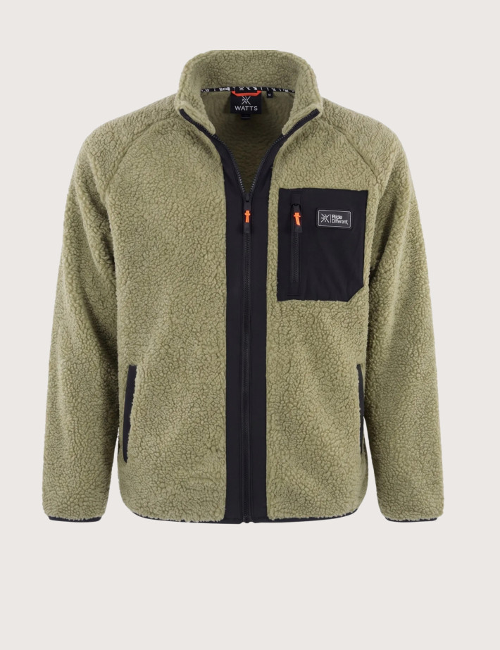 WATTS Veste Sherpa Homme XPARK Kaki