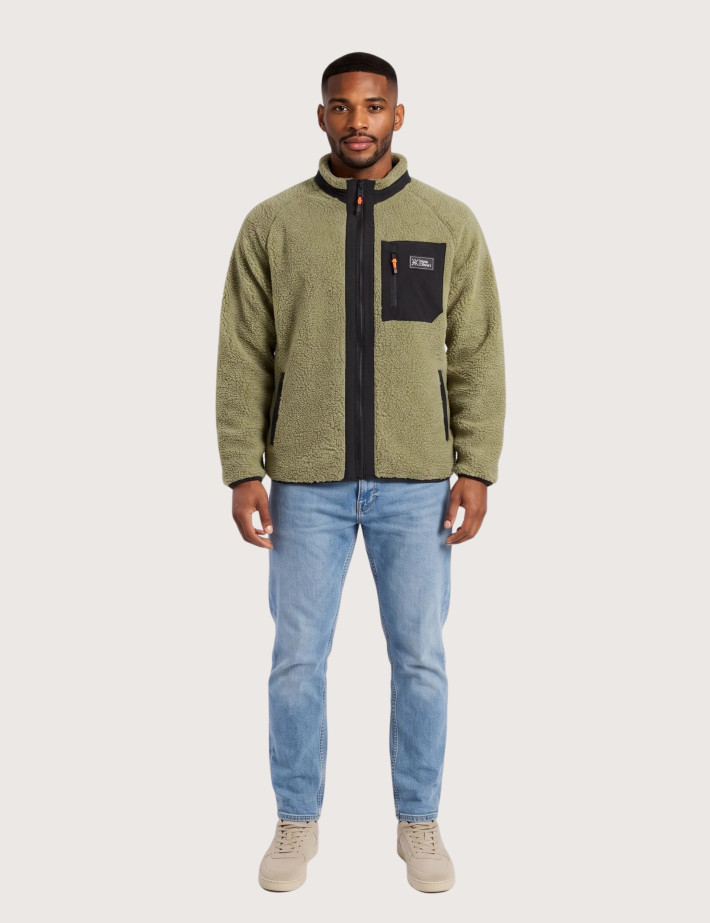 WATTS Veste Sherpa Homme XPARK Kaki - 3