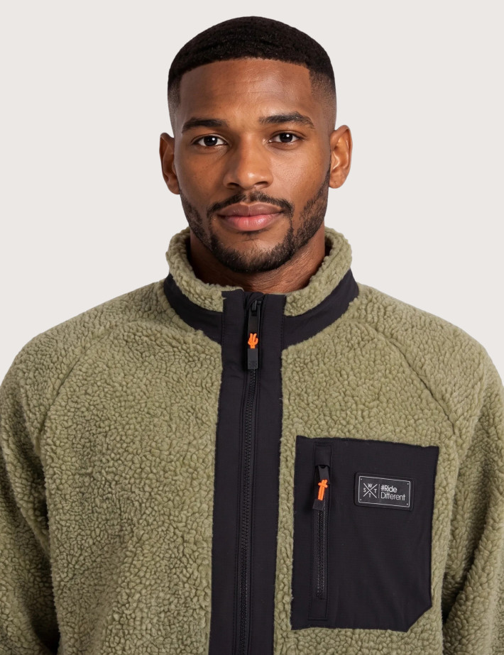 WATTS Veste Sherpa Homme XPARK Kaki - 4
