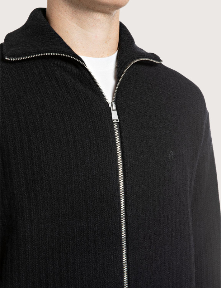 REPLAY Zipper Homme en Maille Noir C098 - 3