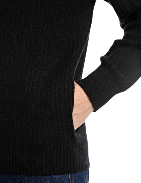REPLAY Zipper Homme en Maille Noir C098 - 5