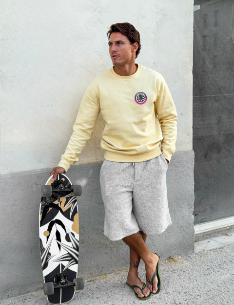 Jonsen Island Sweat Homme Classic Authentic Jaune