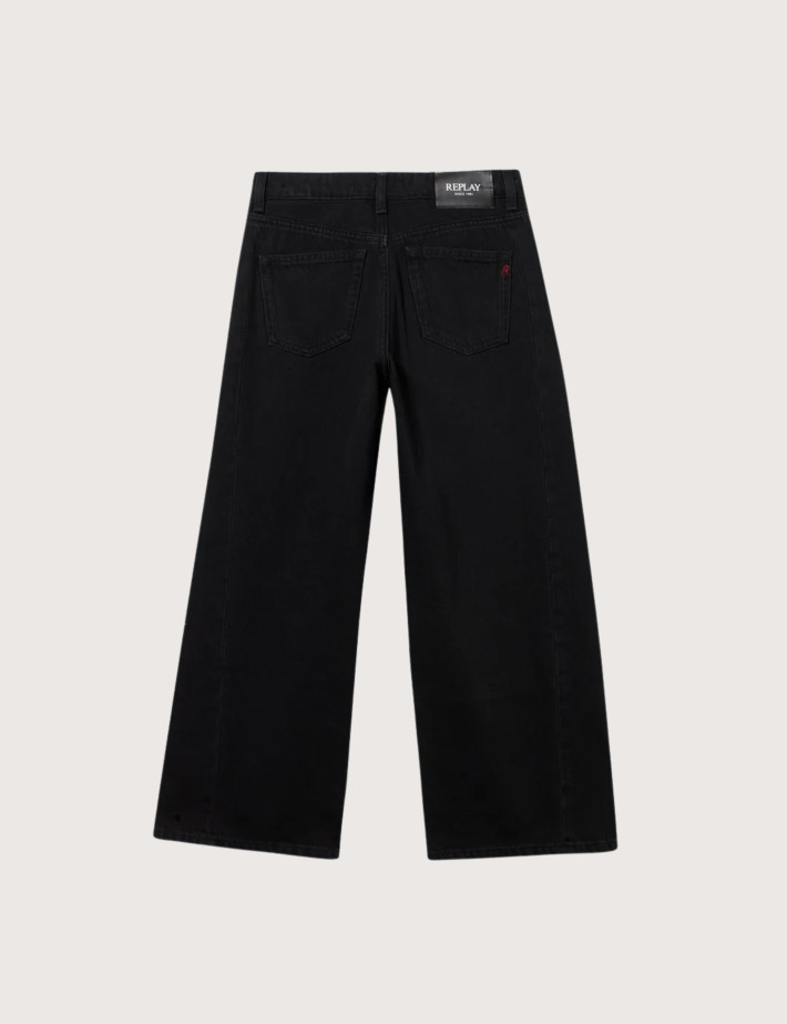 REPLAY Jean Enfant Coupe Baggy Mairred Noir C098 - 2