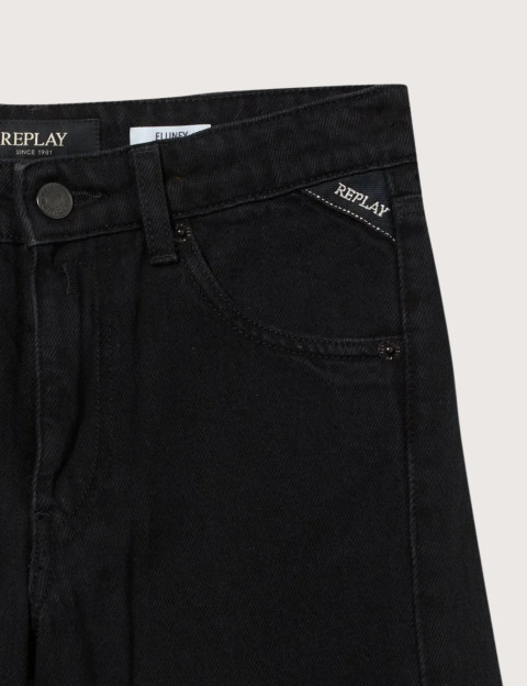 REPLAY Jean Enfant Coupe Baggy Mairred Noir C098 - 3