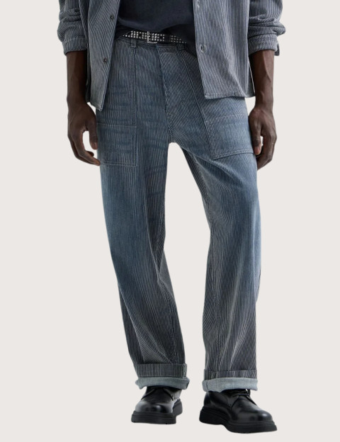 REPLAY Pantalon Homme Coupe Regular Rayé Bryen C0BZ - 2