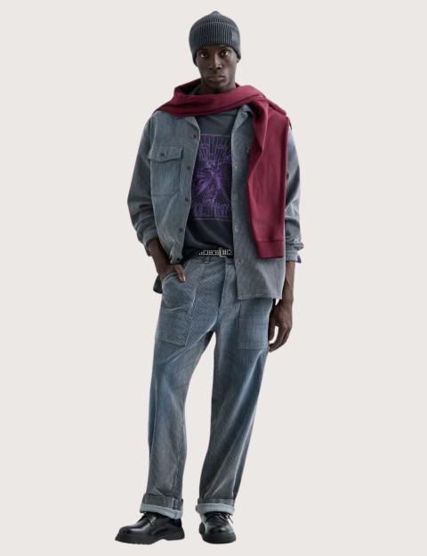 REPLAY Pantalon Homme Coupe Regular Rayé Bryen C0BZ - 5