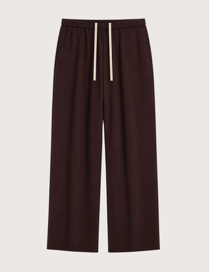 SWEET PANTS Bas de Jogging Femme Coupe Droite Endless Straig Marron