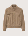 HBT HERITAGE VELOURS TECH | LOUIS Blouson Femme Marron