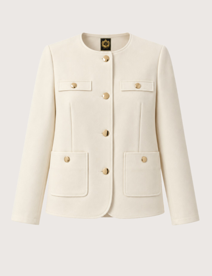 HBT TAYLOR CHIC 3W | DREW Veste Courte Femme Ecru