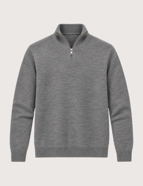 HBT BASICS KNITWEAR | DIEGO Pull Uni Homme Gris
