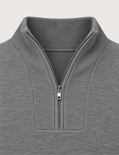 HBT BASICS KNITWEAR | DIEGO Pull Uni Homme Gris - 3