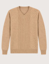 HBT BASICS KNITWEAR | FLAVIO Pull Torsades Femme Beige