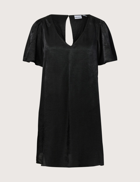 PIECES Robe Manches Courtes Eunice Noir