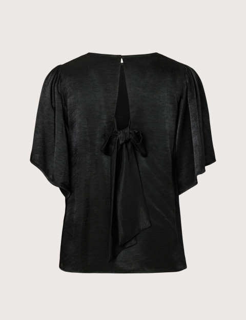 PIECES Blouse Eunice Col Ouvert Noir - 2