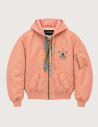 Eleven Paris Bomber Mixte à Capuche Cordons Colorés Tova Rose