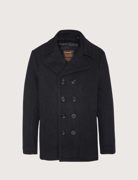 SCHOTT Manteau Homme Cyclone2 Col Amovible Noir