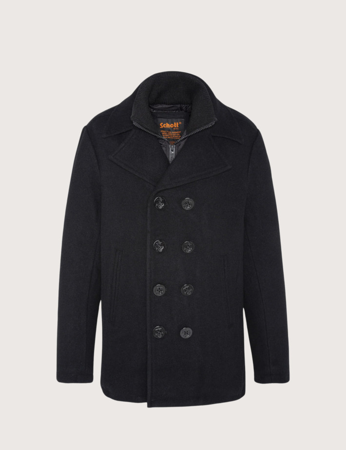 SCHOTT Manteau Homme Cyclone2 Col Amovible Noir - 3