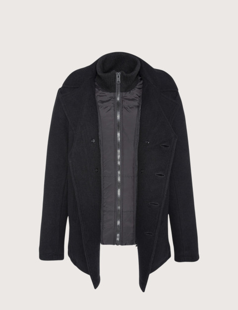 SCHOTT Manteau Homme Cyclone2 Col Amovible Noir - 4
