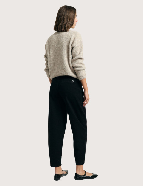 PLEASE Jean Femme Grandes Poches Noir - 3
