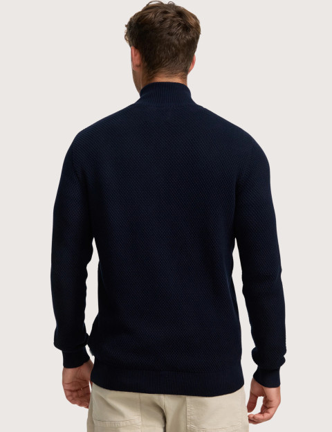 KRONSTADT Zipper en Maille Homme Erik Marine - 3
