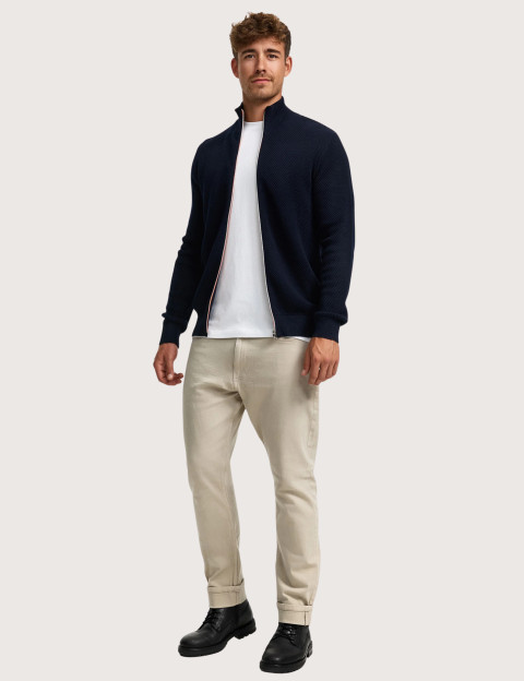 KRONSTADT Zipper en Maille Homme Erik Marine - 5