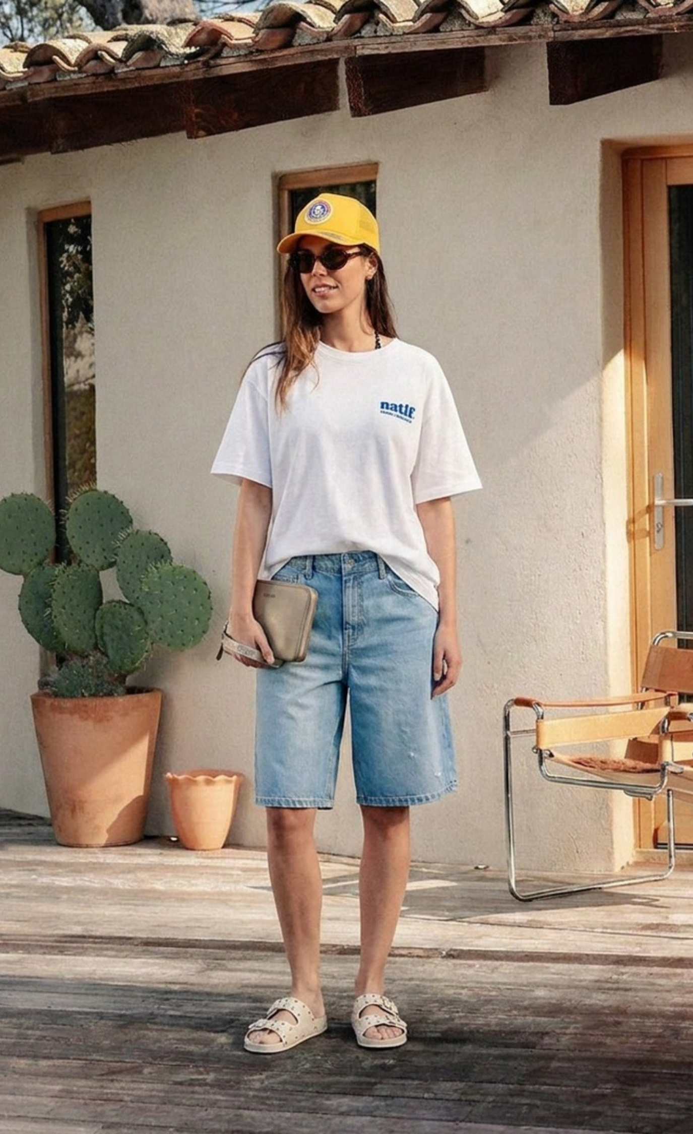 Total Look Summer Relax – Denim Clair & Blanc
